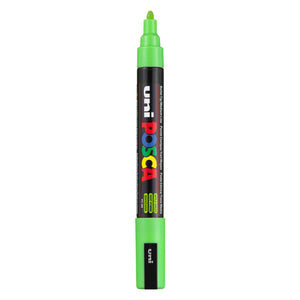 Uni posca verfmarker pc5m appel groen - conische punt 2,5 mm