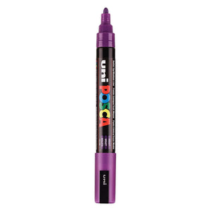 Uni posca verfmarker pc5m paars - conische punt 2,5 mm