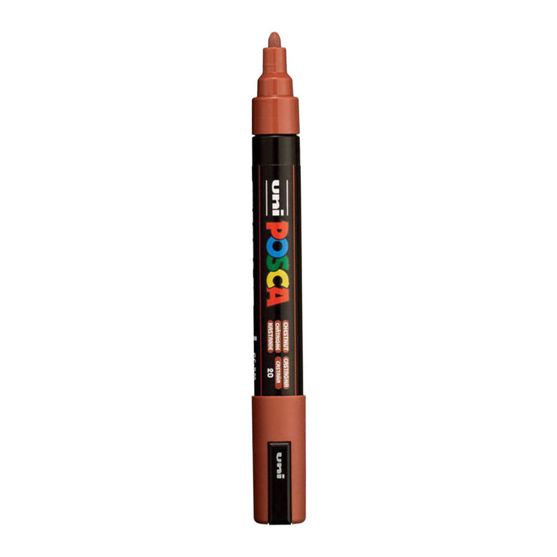 Load image into Gallery viewer, Uni posca verfmarker 5m ronde kastanje
