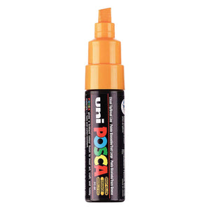 Uni posca verfmarker 8k oranje - beitelpunt 8mm