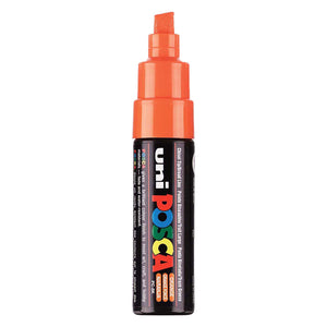 Uni posca verfmarker 8k donkeroranje - beitelpunt 8mm