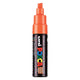 Uni posca verfmarker 8k donkeroranje - beitelpunt 8mm