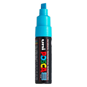 Uni posca verfmarker 8k turquoise - beitelpunt 8mm