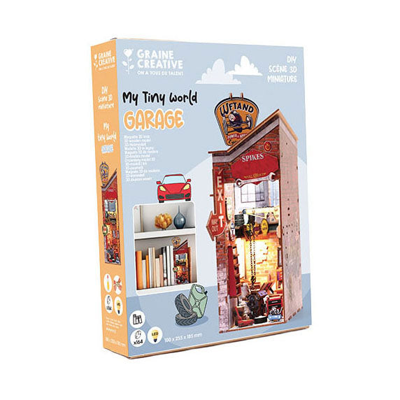 Load image into Gallery viewer, Graine creative graine 3d scene garage book nook modelbouwpakket
