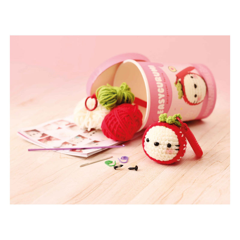 Load image into Gallery viewer, Graine creative graine easygurumi haakset aardbei - incl. naald en garen
