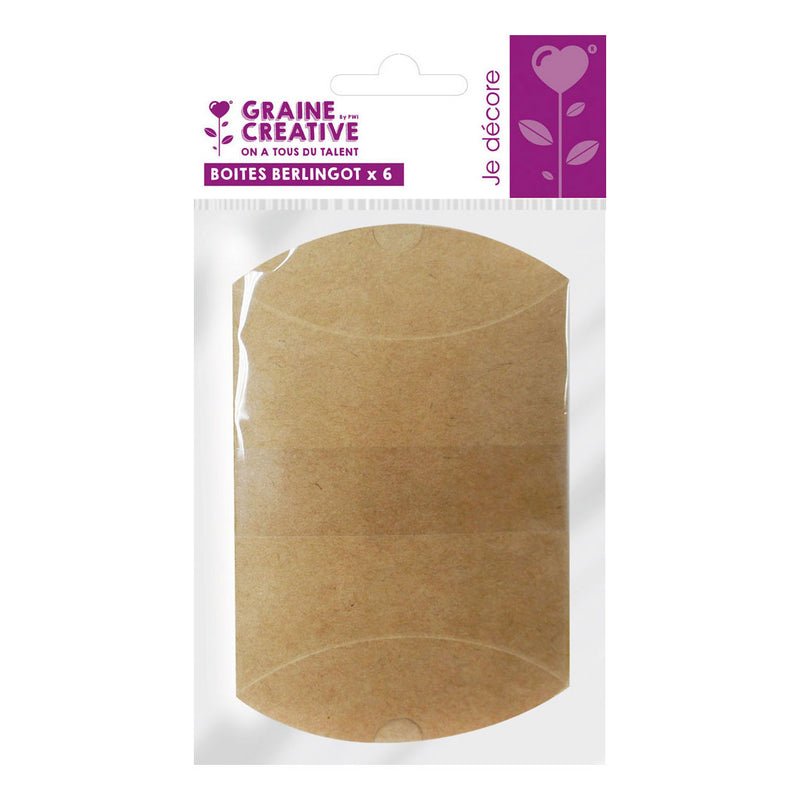Load image into Gallery viewer, Graine creative graine cadeaudoosjes 12,3x7,7 cm kraft - 6st.
