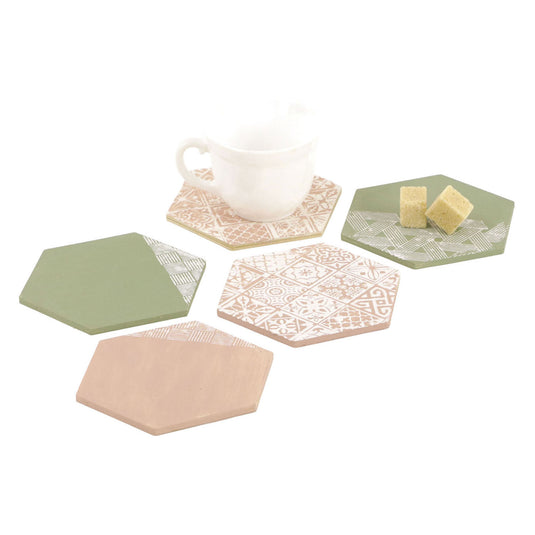 Graine creative graine houten hexagon vormen - 6st.