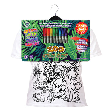 Splat planet t-shirt kleuren set zoo 5 - 6 jaar