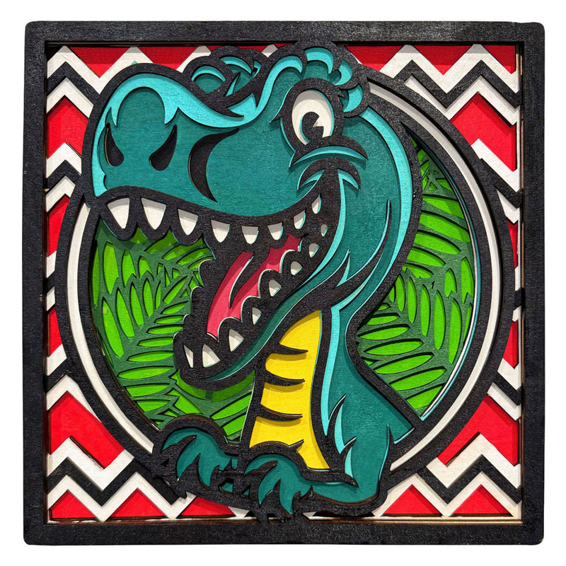 Laden Sie das Bild in Galerie -Viewer, Splat planet wood art knutselset dino
