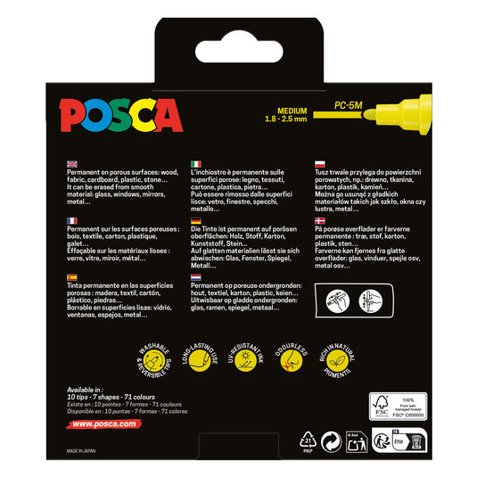 Uni posca pc5m markers set groene tinten - 8st.