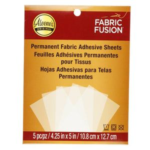 Aleene's • fabric fusion textiellijm vellen 10,8x12,7cm 5st.