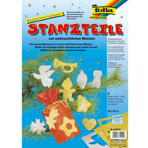 Folia • golfkarton stansdelen kerst