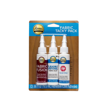 Aleene's • specialty fabric tacky glue trial pack 3pcs