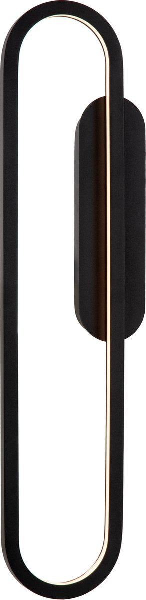 Lucide thelma - wandlamp - led dimbaar - 1x24w 2700k - zwart