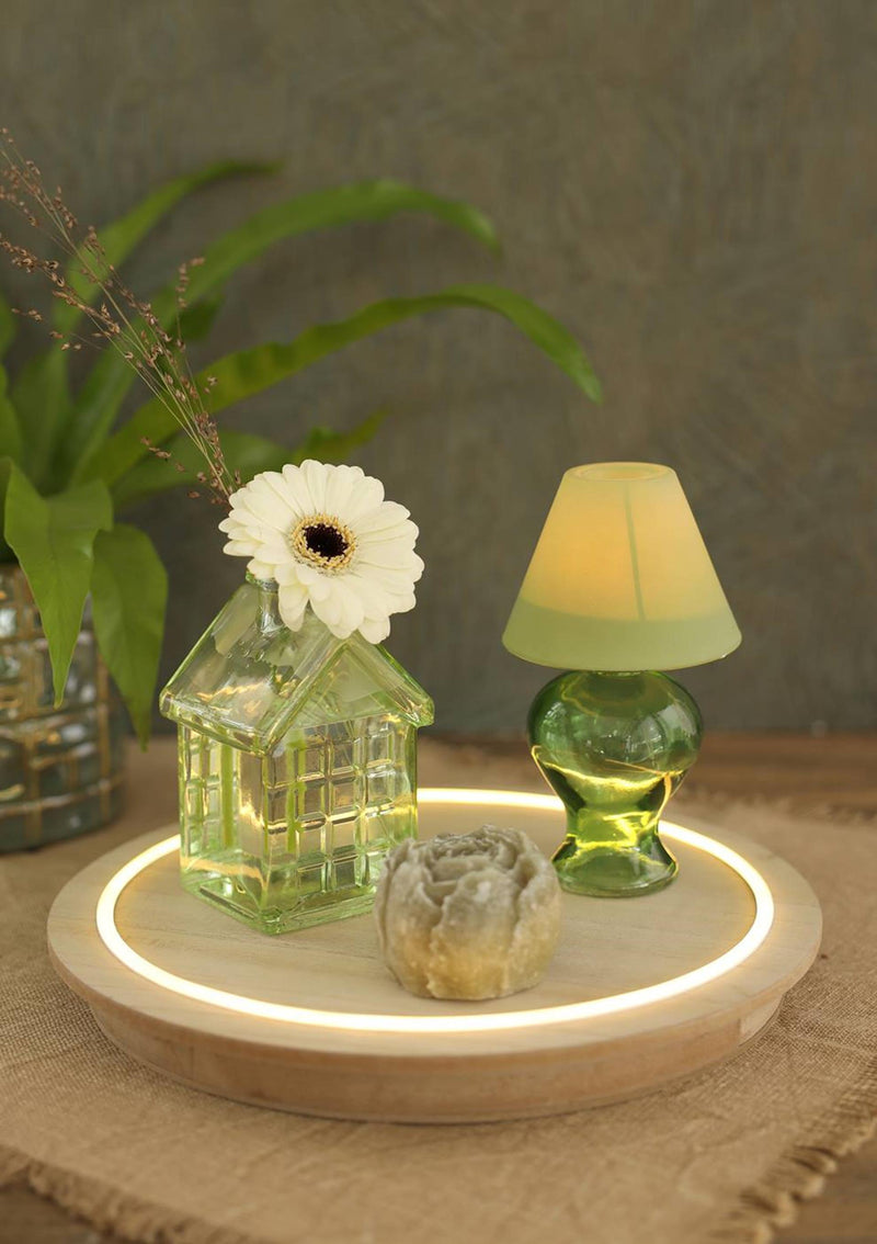 Chargez l'image dans la visionneuse de la galerie, Ideas 4 seasons houten plaat met neonlicht ã˜28x2,6 cm touch bediening

