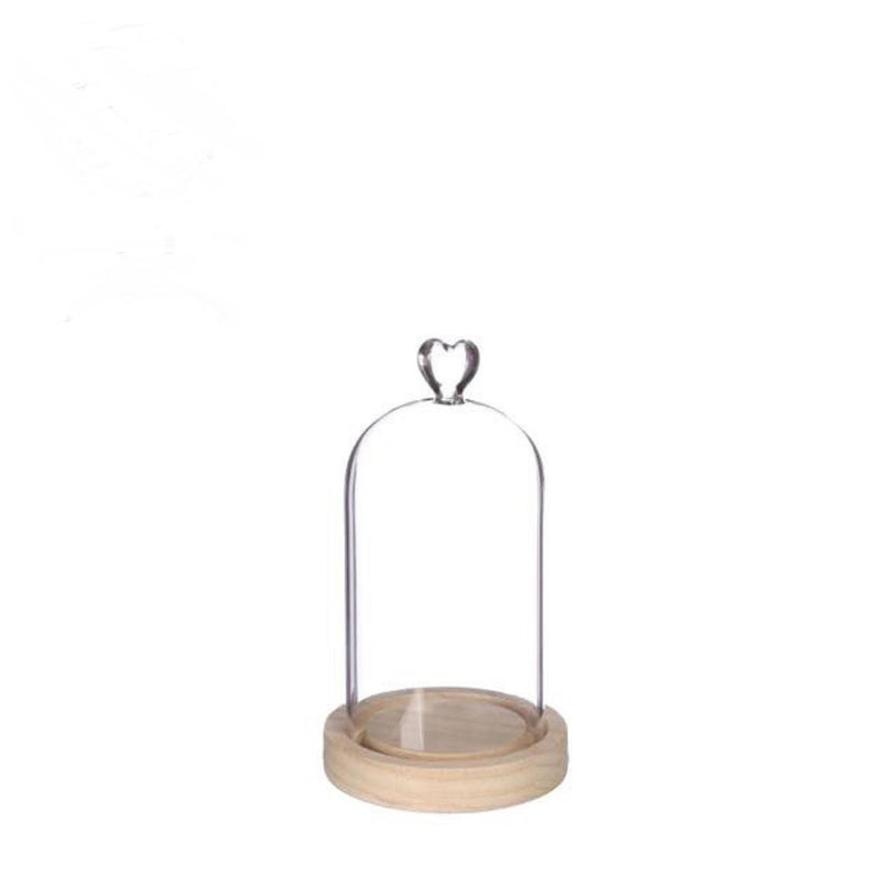 Cargue la imagen en el visor de la galería, Ideas 4 seasons stolp hart met houten basis ã˜10xh18cm
