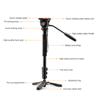Nest video monopod nt-329m h145 cm