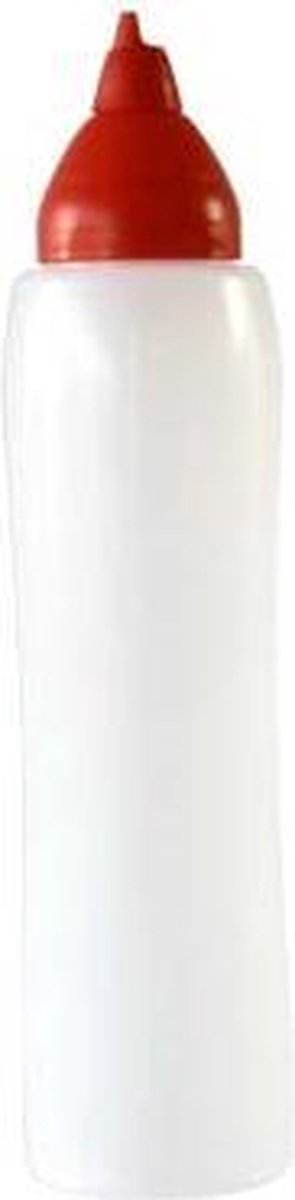Araven doseerfles - garneerspuit - 1000ml - rode dop