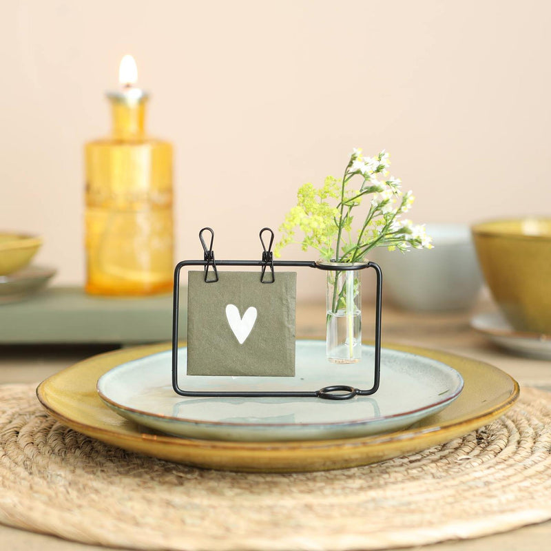 Chargez l'image dans la visionneuse de la galerie, Ideas 4 seasons standaard met clip en vaas ''thank you'' met buis 12x2,5x8cm

