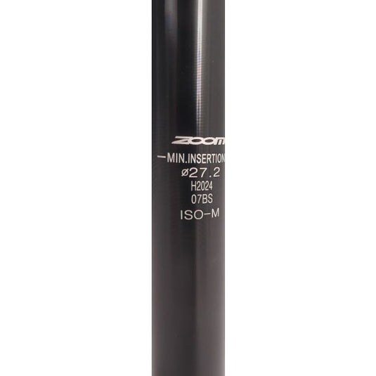 zadelpen vast 27.2 x 350 mm aluminium zilver