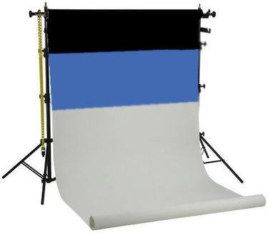 Falcon eyes achtergrond systeem spk-3 incl. 3 rollen zw wit blauw 1,35x11 m