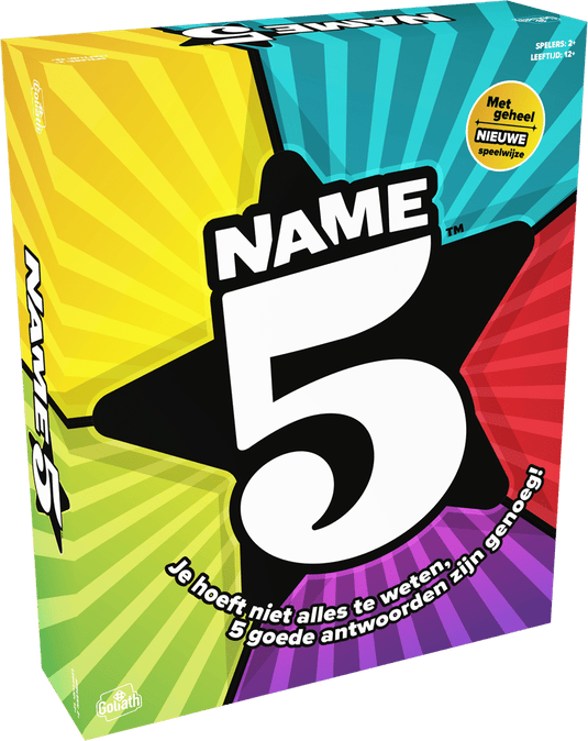 Goliath spel name 5 je hoeft niet alles te weten