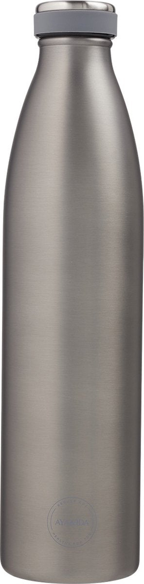 Aya ida - drinking bottle - thermosfles - waterfles - 1000ml - cool grey