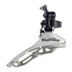 Shimano voorderailleur 3 x 6 7-speed tourney fd-ty300 down swing down pull - hoge klem 34,9 mm 42t (66-69°) - zwart zilver