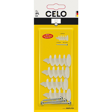 Celo 1069761 - blister isolatie schroef ipl 60 + pz 4,5x40 4 stuks | 5 stuks