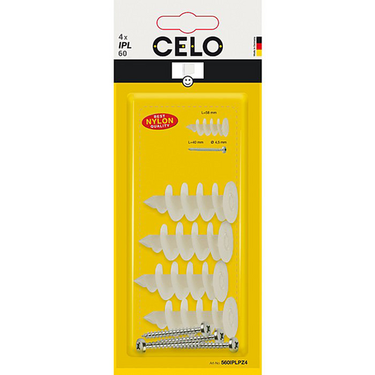Celo 1069761 - blister isolatie schroef ipl 60 + pz 4,5x40 4 stuks | 5 stuks