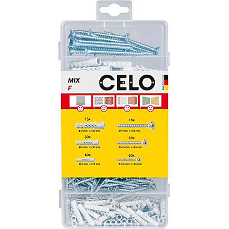 Afbeelding laden in galerijviewer, Celo 1069755 - assortment box f5,f6,f8 inclusief schroeven | 5 stuks
