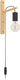 Eglo pockley wandlamp - e27 - 29,5 cm - bruin zwart