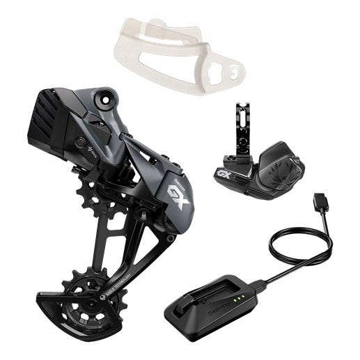 Sram groepset gx eagle axs upgrade kit incl. achterderailleur, batterij, pod