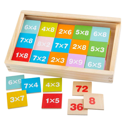 Bigjigs houten tafels leren - 81dlg.