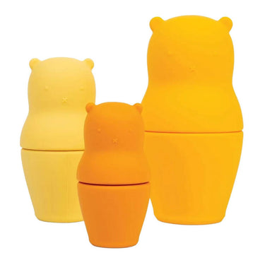 Bigjigs siliconen bijtspeelgoed beren - 3dlg.