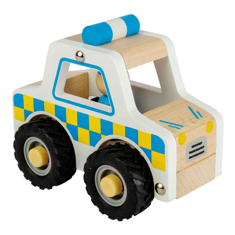 Load image into Gallery viewer, Bigjigs houten politie auto
