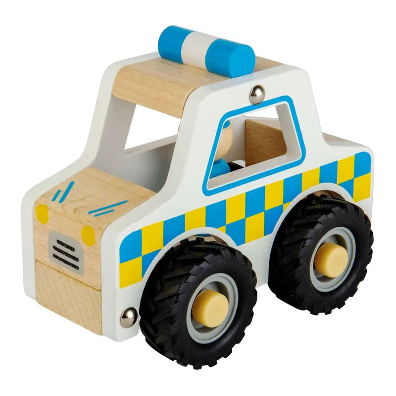 Load image into Gallery viewer, Bigjigs houten politie auto
