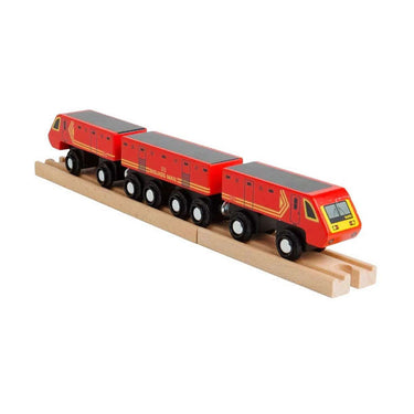 Bigjigs houten posttrein - 5dlg.