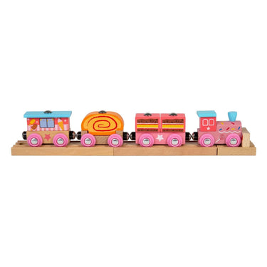 Bigjigs houten snoeptrein - 10dlg.
