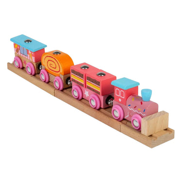 Bigjigs houten snoeptrein - 10dlg.