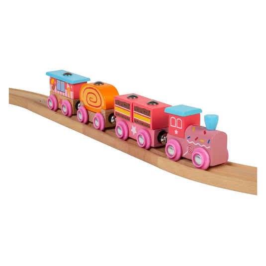 Bigjigs houten snoeptrein - 10dlg.