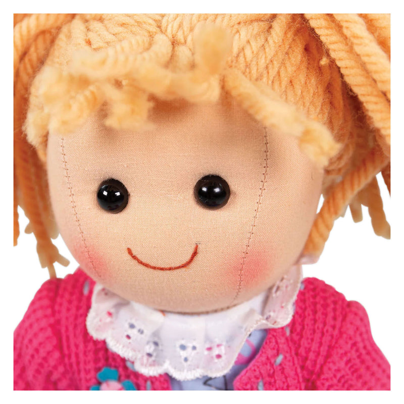Afbeelding laden in galerijviewer, Bigjigs stoffen pop maggie 34 cm
