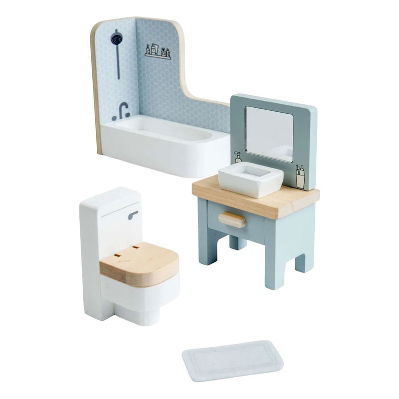 Load image into Gallery viewer, Bigjigs houten poppenhuis meubels badkamer - 4dlg.
