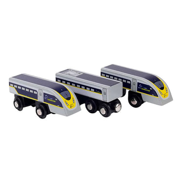 Bigjigs houten trein eurostar e320 - 5dlg.