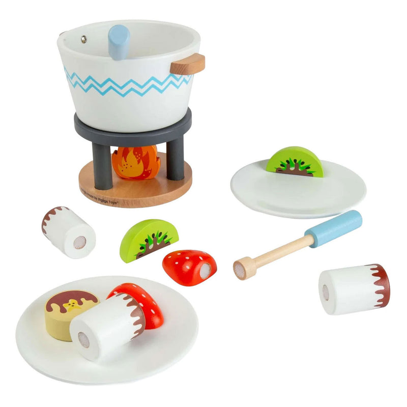 Load image into Gallery viewer, Bigjigs houten chocoladefondue speelset - 16dlg.
