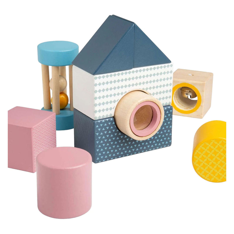 Load image into Gallery viewer, Bigjigs houten sensorische blokken - 14dlg.
