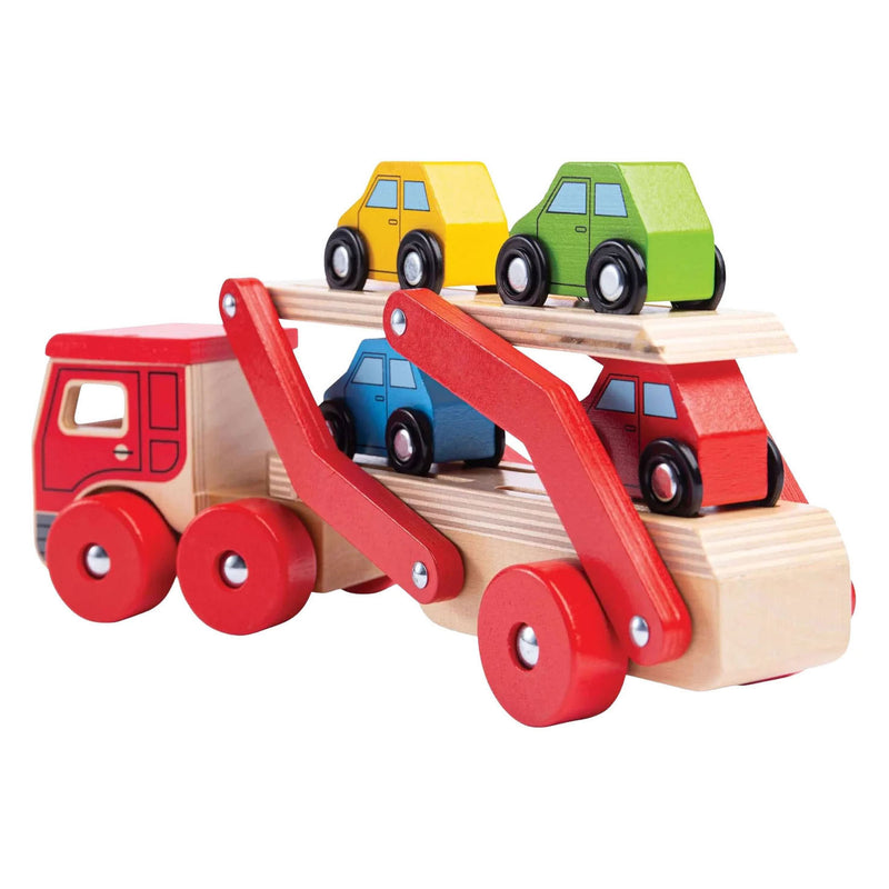 Load image into Gallery viewer, Bigjigs houten auto vrachtwagen
