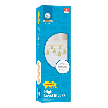 Bigjigs houten rails - brugpilaren - 4dlg.