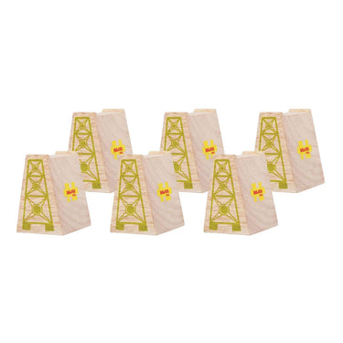 Bigjigs houten rails - brugpilaren - 4dlg.