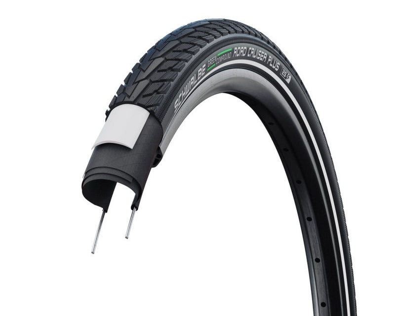 Afbeelding laden in galerijviewer, Schwalbe buitenband Road Cruiser Plus 20 x 1.75 zw refl
